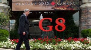 Canadian Prime Minister Stephen Harper at the G8 summit